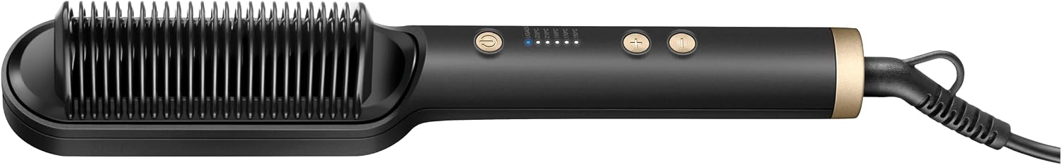 escova alisadora Mondial Black Gold Argan EA-06