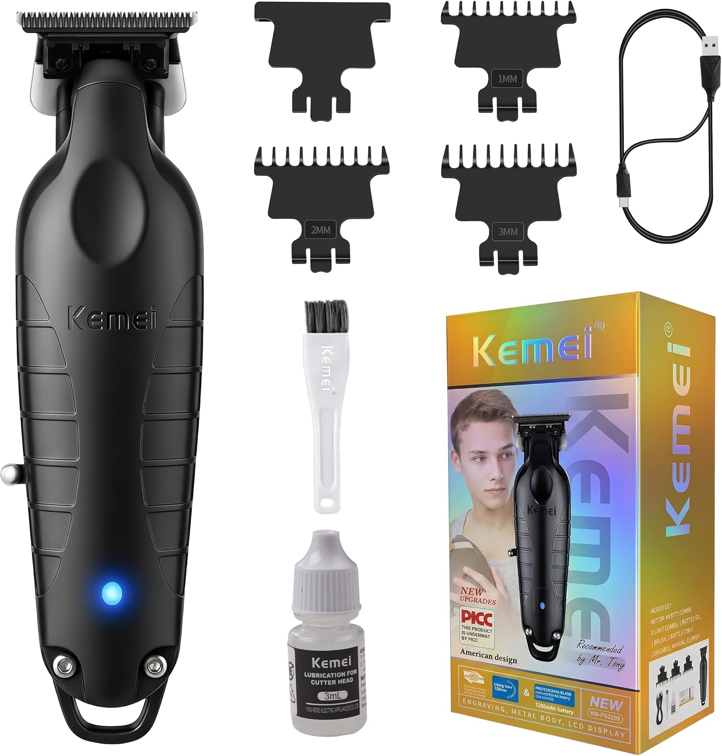 Máquina de acabamento Kemei KM-2299