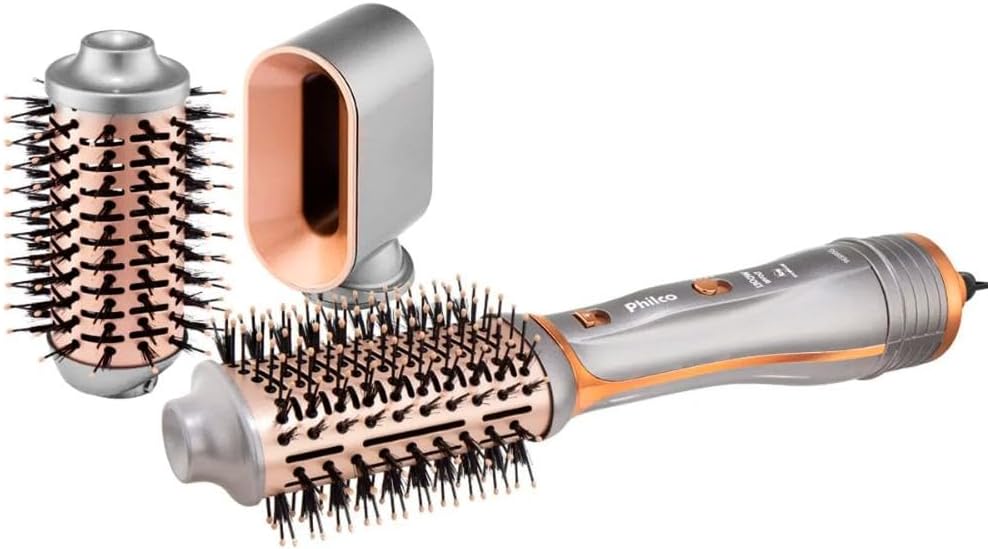 Escova secadora Philco PES19SG com 3 acessórios